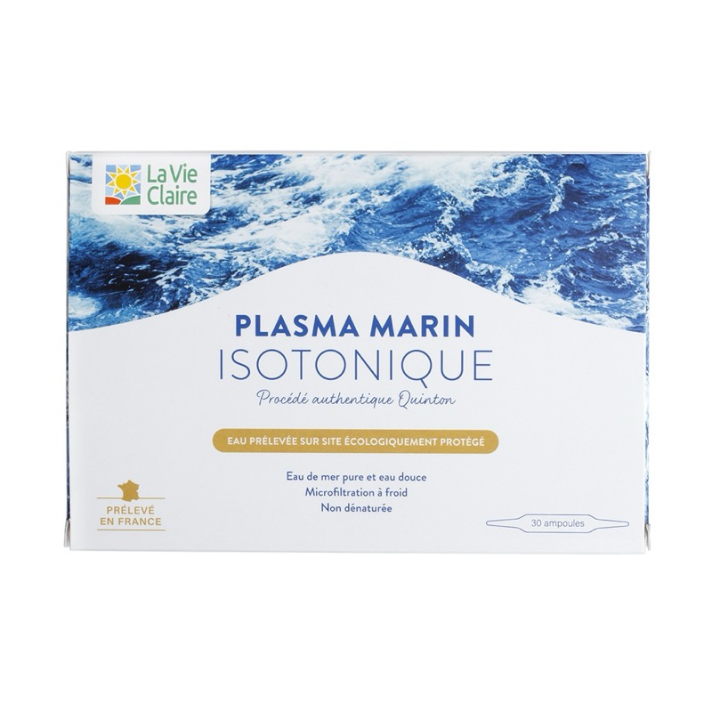 Plasma marin isotonique 30 ampoules - vitalité - la Vie Claire