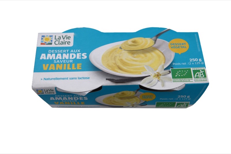 Dessert Amandes Saveur Vanille