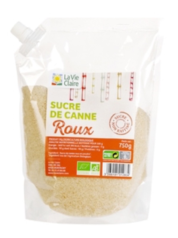Sucre de canne roux 750g - La Vie Claire