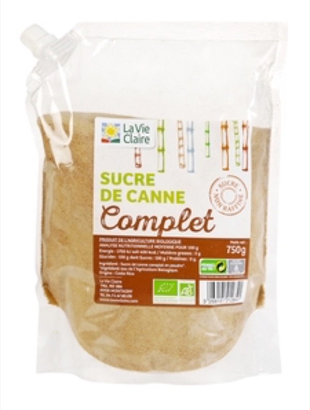 Sucre de canne complet 750g - La Vie Claire