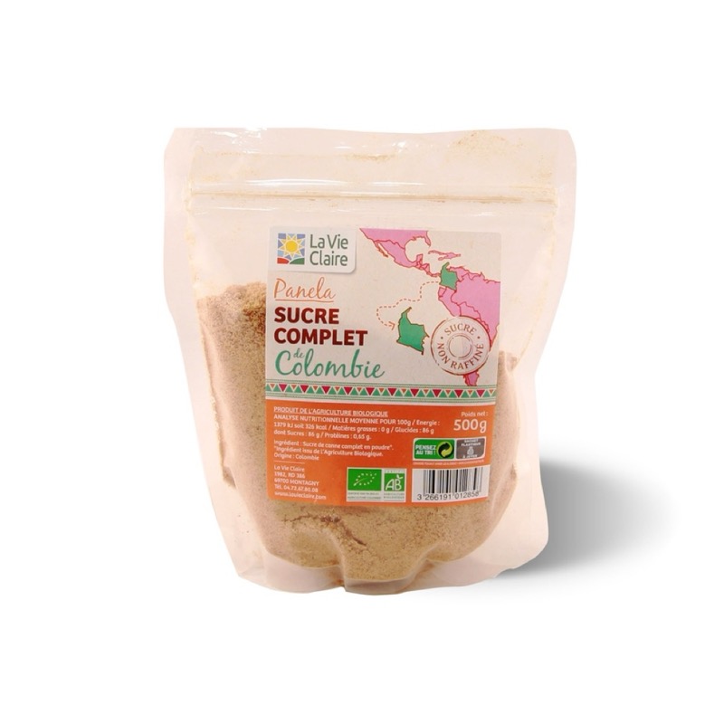Sucre complet de Panela Colombie 500g - La Vie Claire