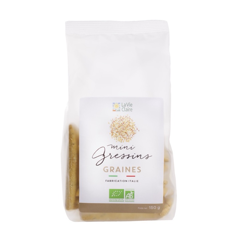 Mini gressins aux graines 150g - La Vie Claire