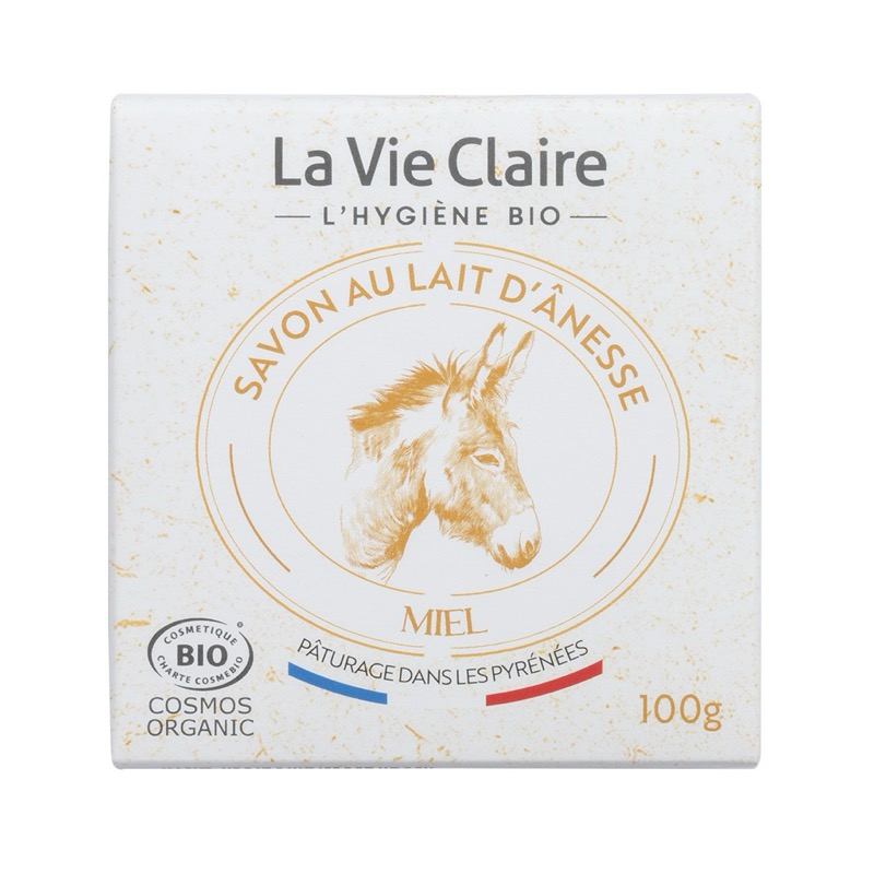 Savon au lait d'ânesse/miel 100g - La Vie Claire