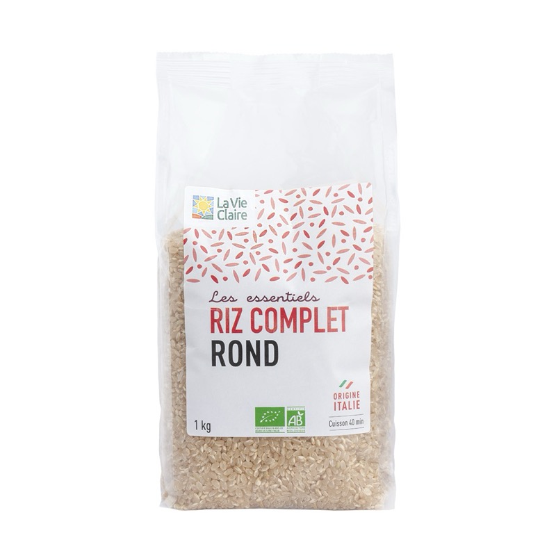 Riz rond complet Italie 1kg - La Vie Claire
