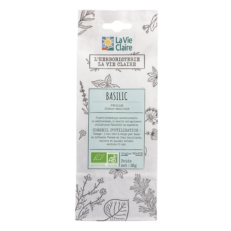 Basilic Feuille Sac France 25g