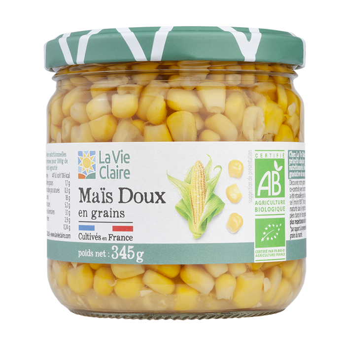 Maïs doux grains 345g - La Vie Claire