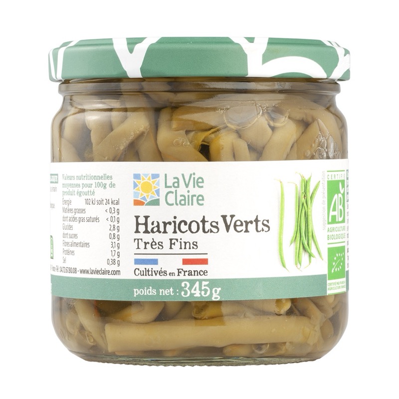 Haricots verts très fin 345g - La Vie Claire