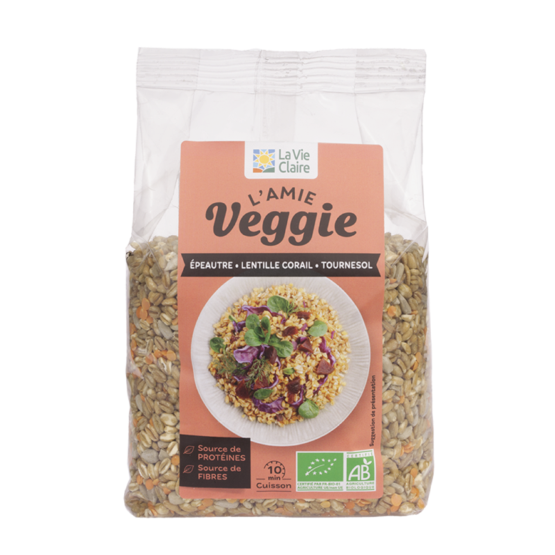 Mélange épeautre/lentilles corail/graines de tournesol 500g - La Vie Claire