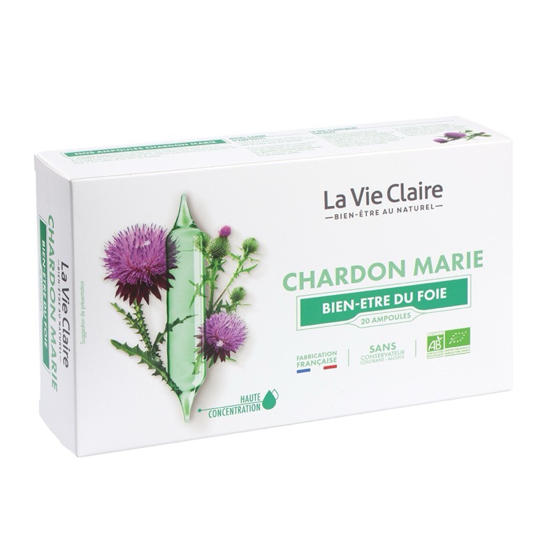 Chardon marie bio 20 ampoules - bien-être du foie - La Vie Claire