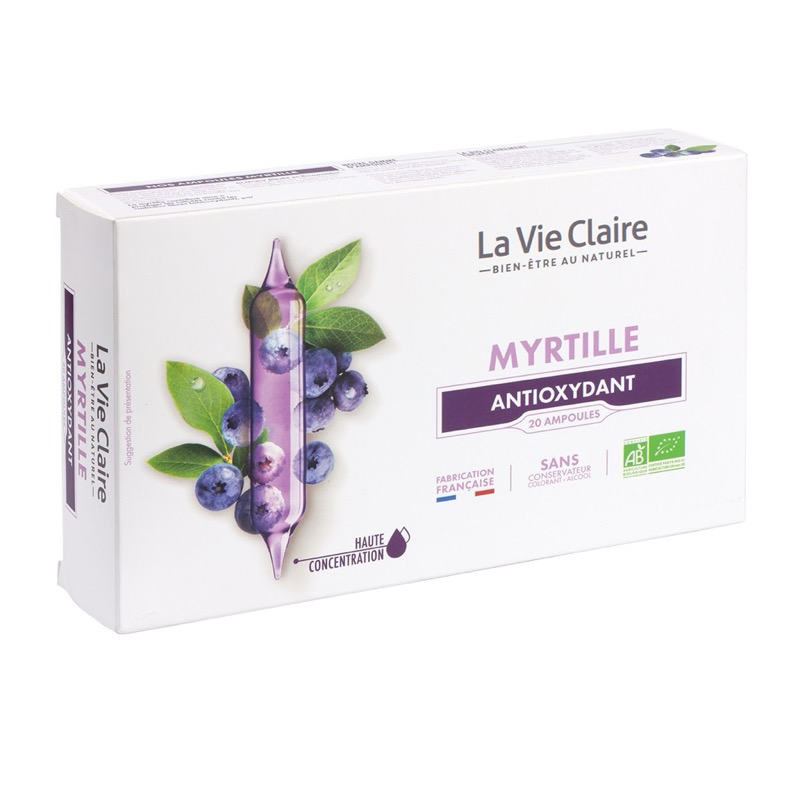 Myrtille bio 20 ampoules - antioxydant - La Vie Claire