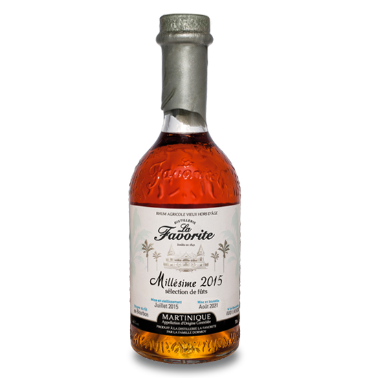 La favorite, rhum agricole martinique, vieux - 6 ans - 2015 - 70cl