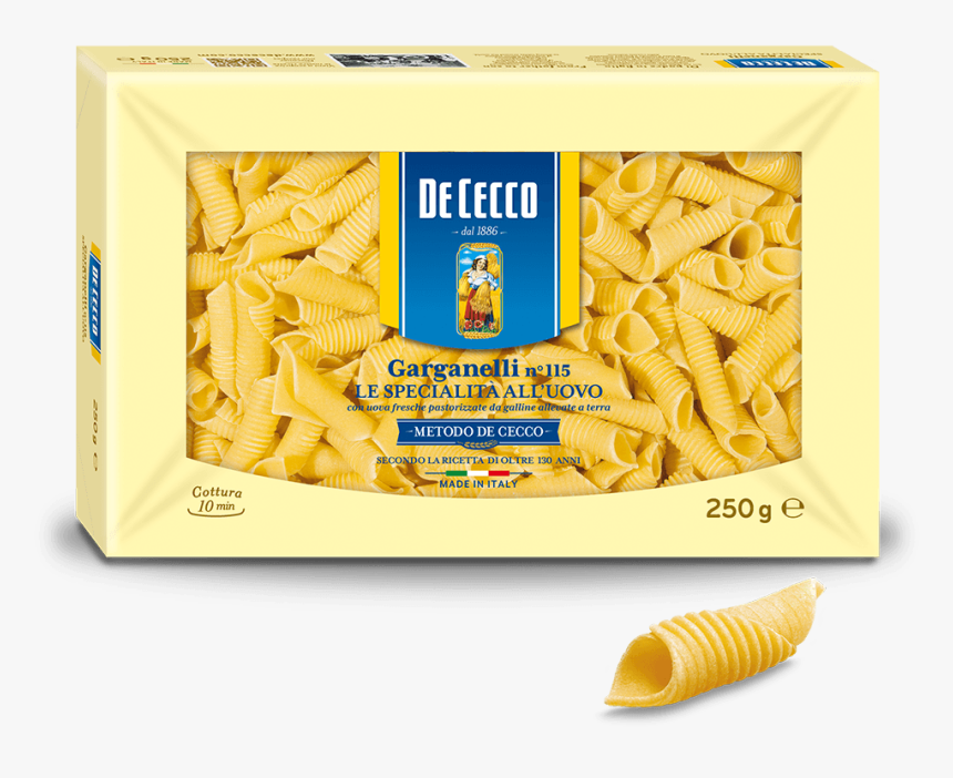 Garganelli pasta n°115 de cecco 250 grs bag unit