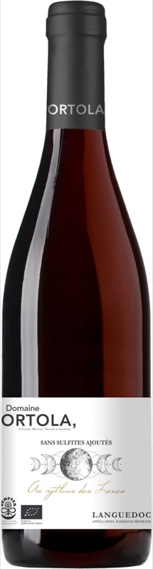 Vin rouge Ortola 75cl  - sans sulfite - AOP Languedoc