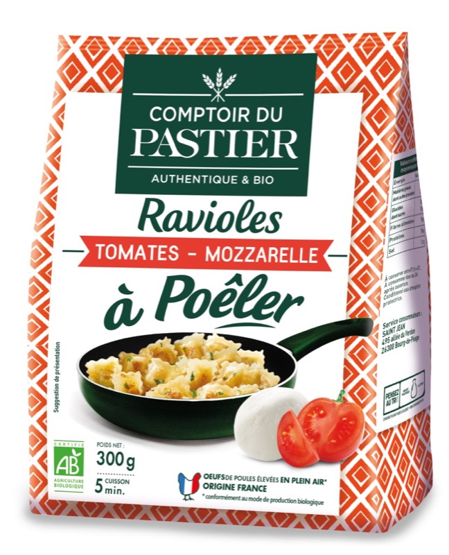 Ravioles à Poêler Tomates/Mozzarella - Comptoir du pastier - 300g