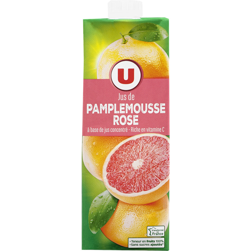 Jus de pamplemousse rose U
