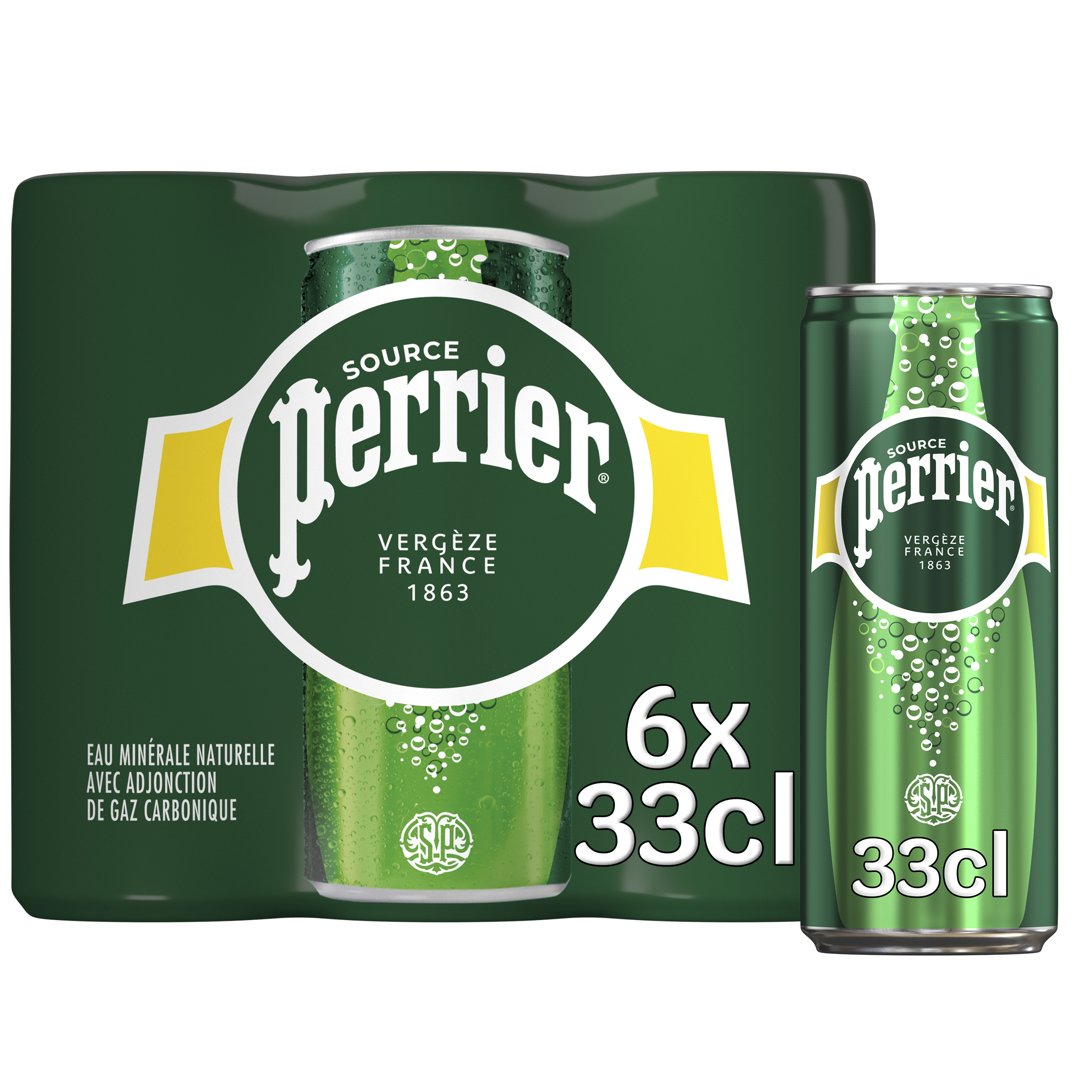 Perrier sparkling water 6 x 33cl