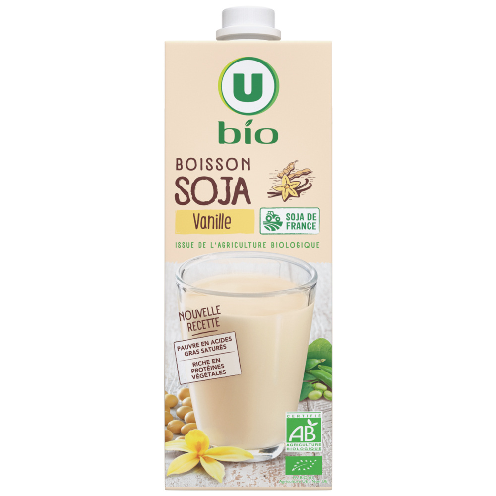 Lait soja à la vanille bio U
