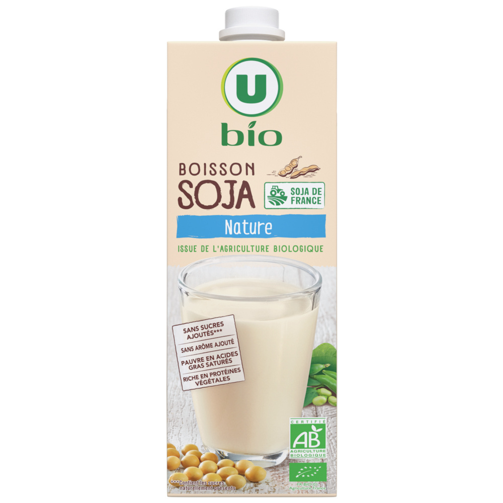 Lait soja nature bio U