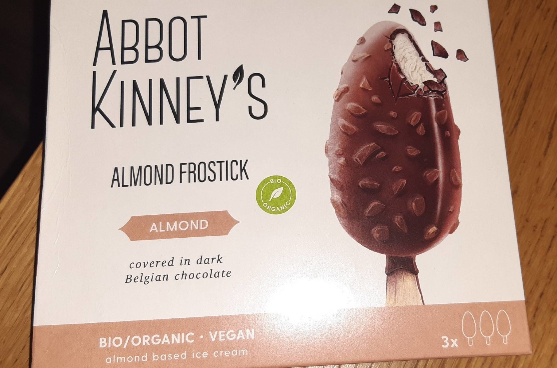 Glace frostick lait amande 3x80ml - Abbot Kinney's