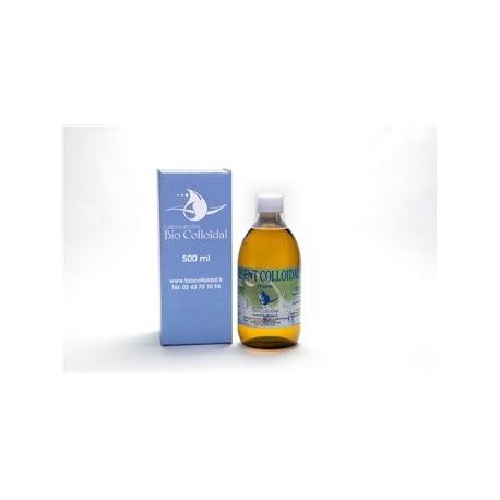 Colloidal silver 500ml 15ppm - Natural antiseptic solution - Laboratoire Bio Colloïdal