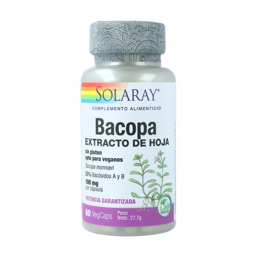 Bacopa - 100mg - 60caps Veg. 