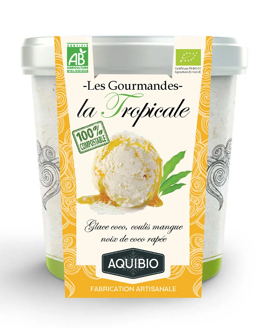 CREME GLACEE GOURMANDE TROPICALE