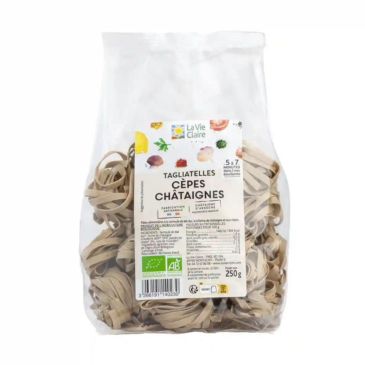 Tagliatelles aux Cepes / Chataignes