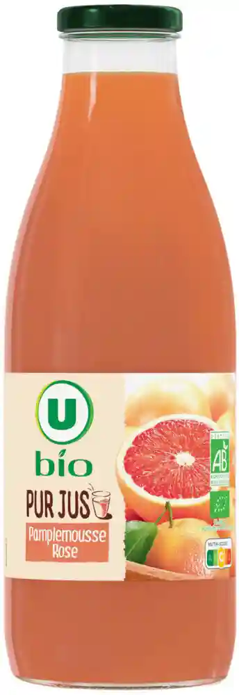 Pur jus de pamplemousse rose bio U